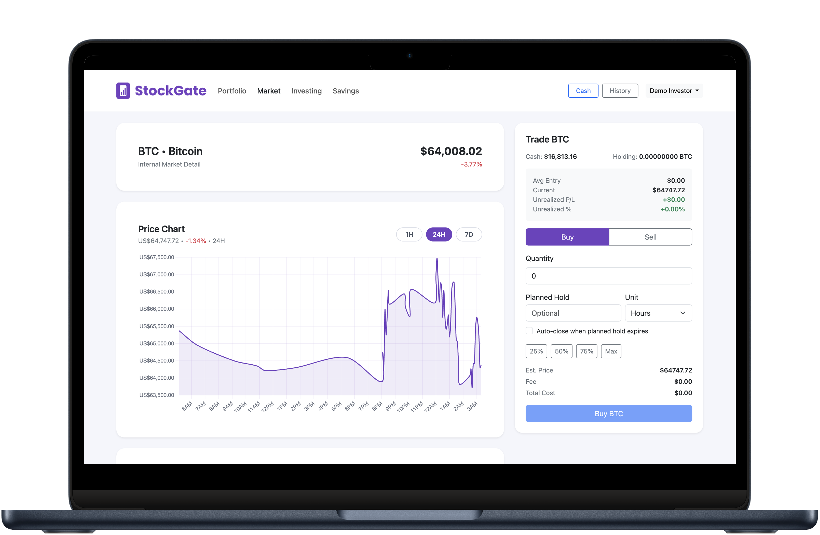 StockGate dashboard preview
